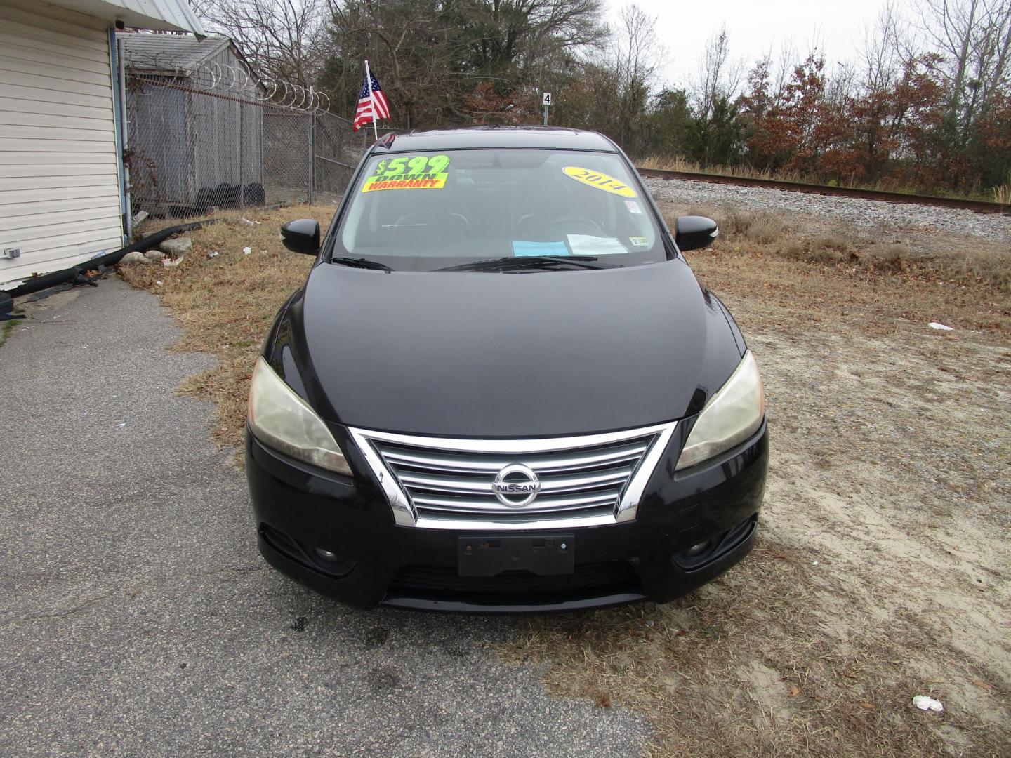 2014 Black Nissan Sentra S 6MT (3N1AB7AP6EY) with an 1.8L L4 SFI DOHC 16V engine, 6-Speed Automatic transmission, located at 2553 Airline Blvd, Portsmouth, VA, 23701, (757) 488-8331, 36.813889, -76.357597 - Photo#2